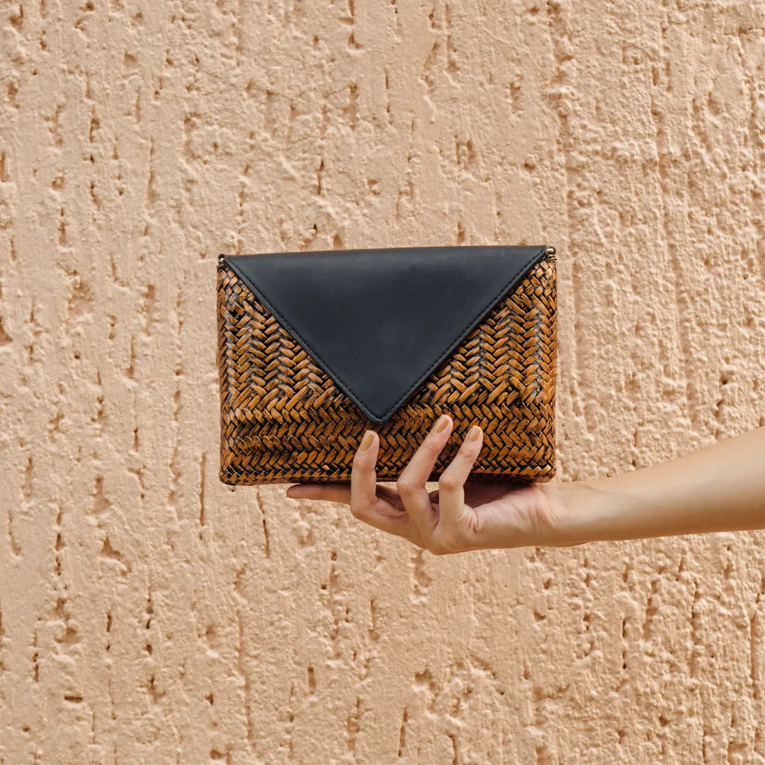 The Bamboo Clutch in Copper