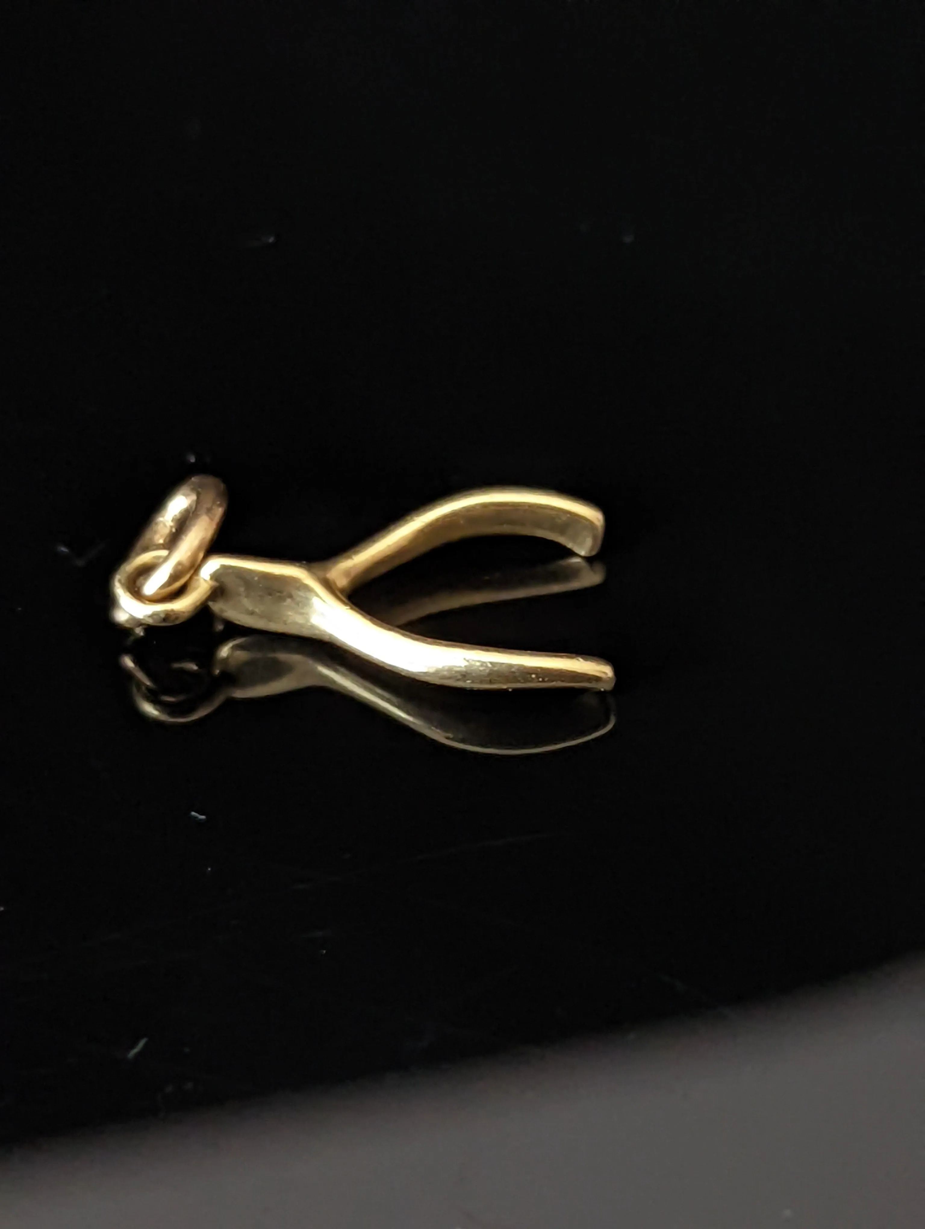 The Deventer - Vintage 14k Gold Lucky Wishbone Charm