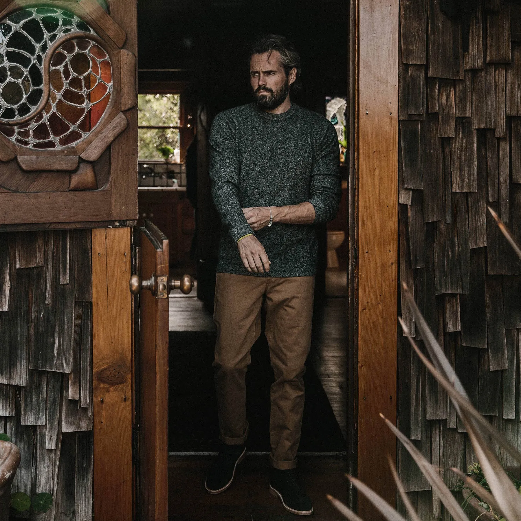 The Lodge Sweater in Charcoal