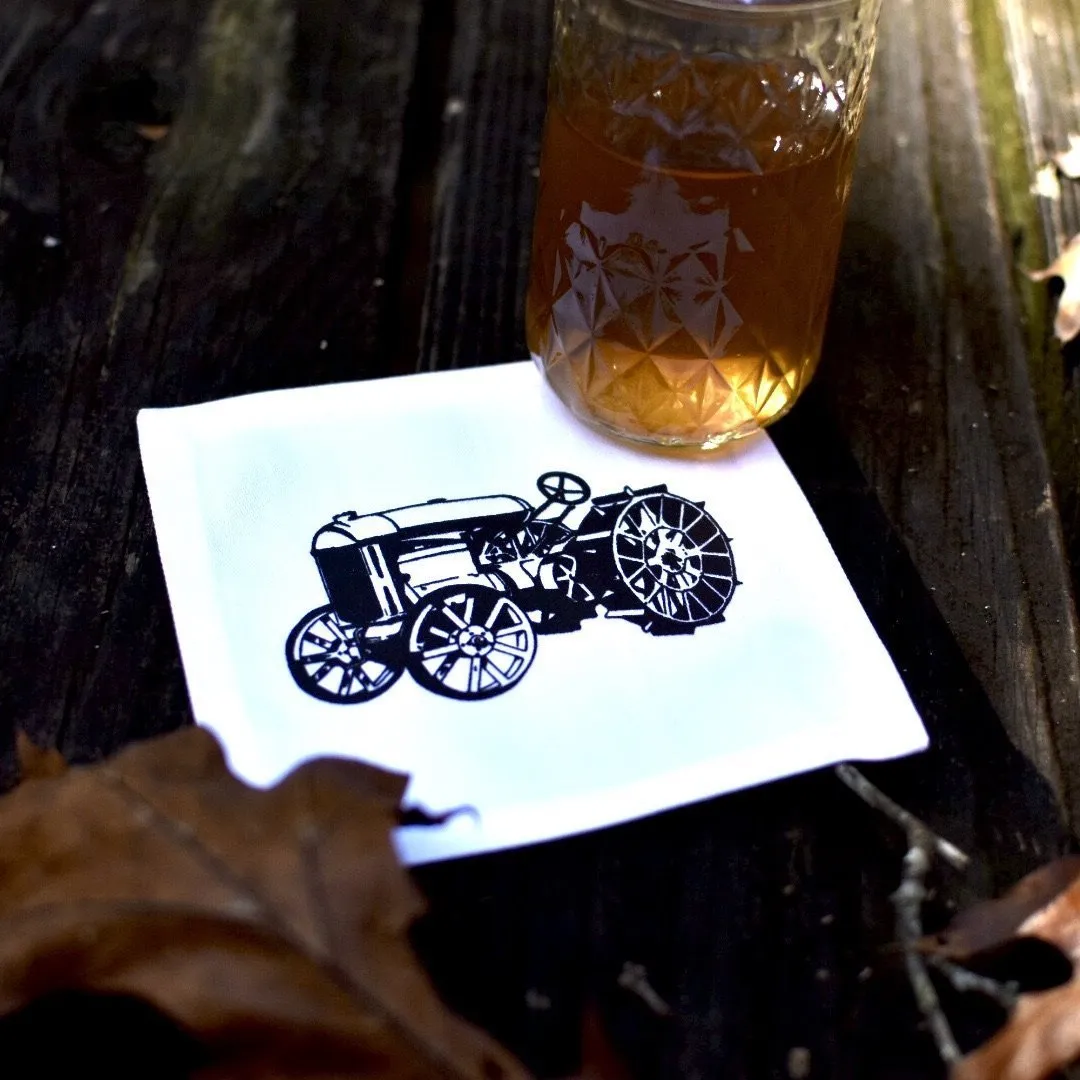 The Paw-Paw’s Tractor Cotton Coaster