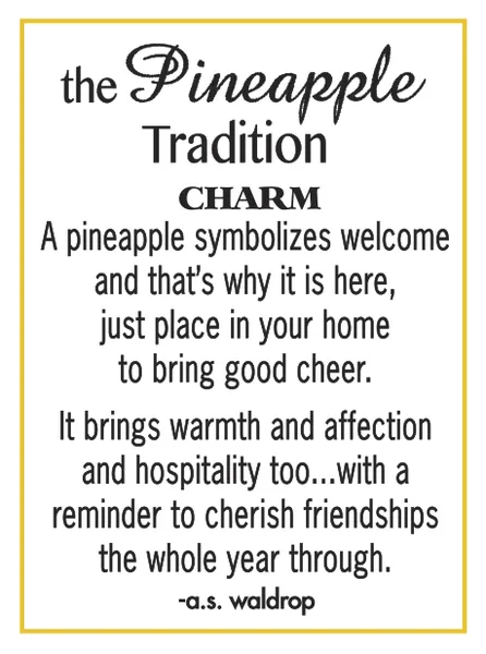 The Pineapple Tradition Charm Pocket Token