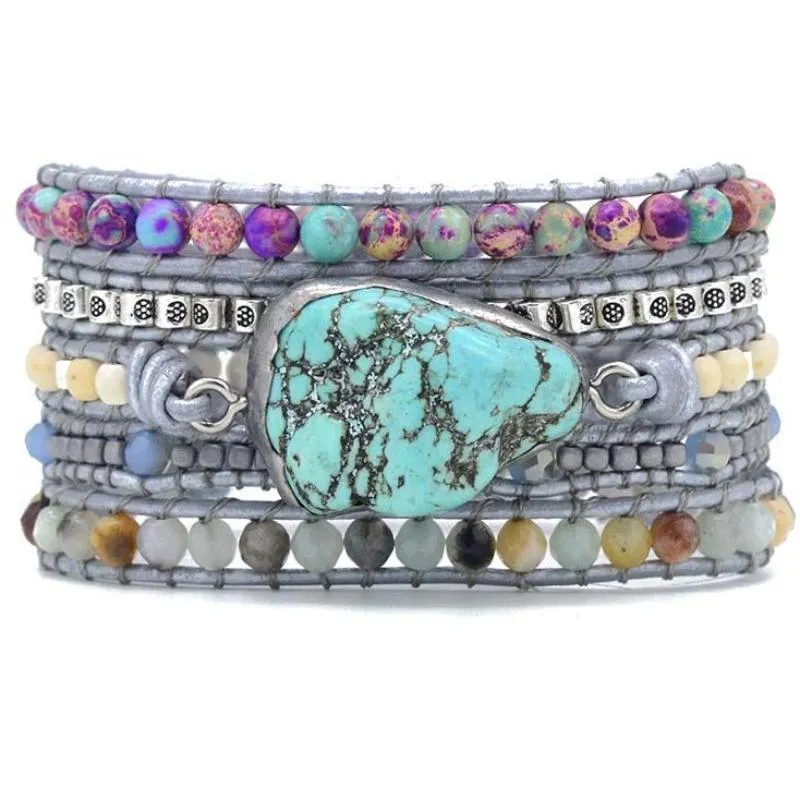 The Turquoise Protection Wrap Bracelet