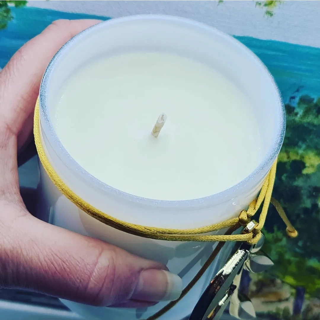 Thyme and Olive Candle hand poured soy wax