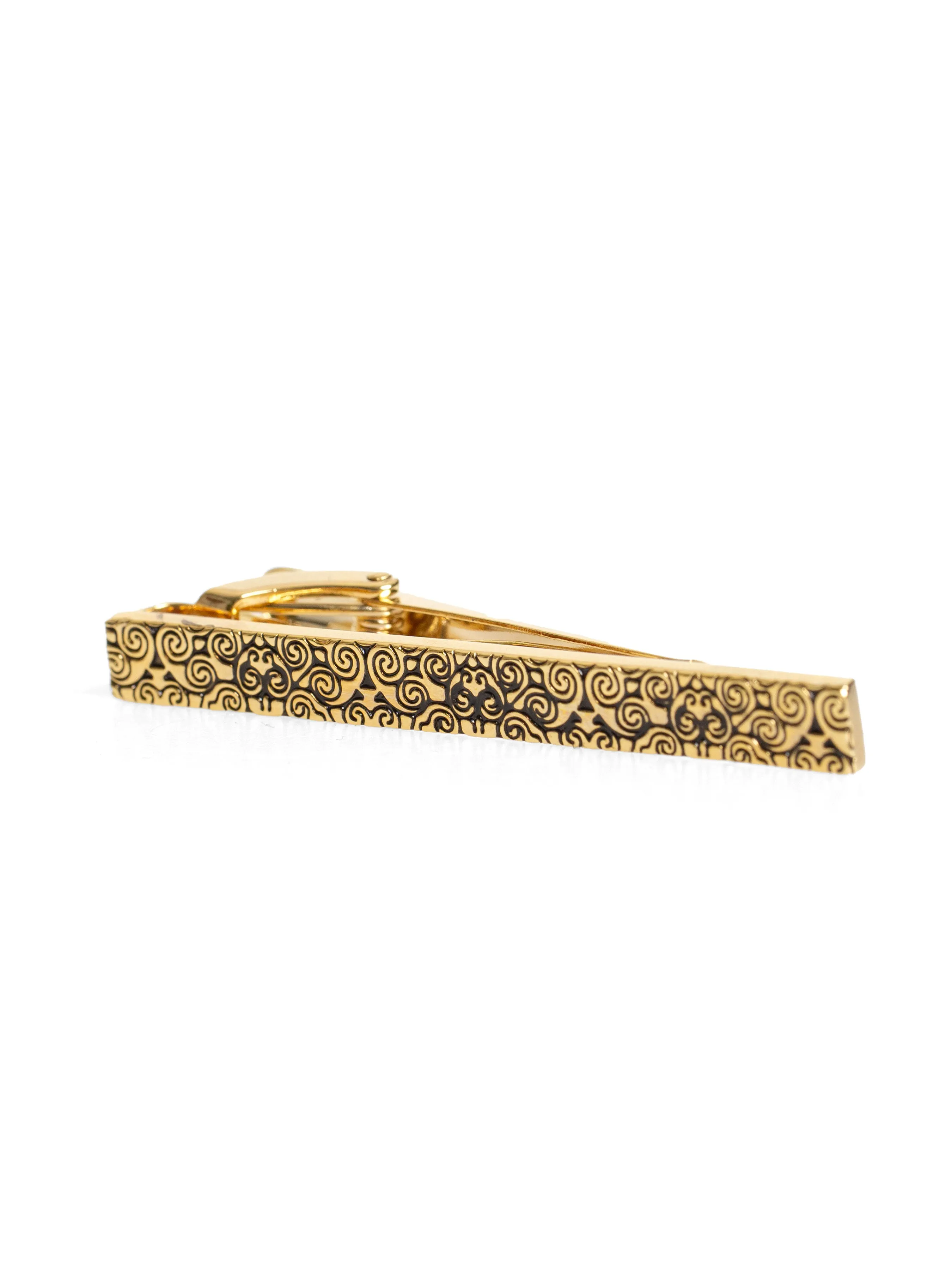 Tie Clip - Enzo Spiral Gold