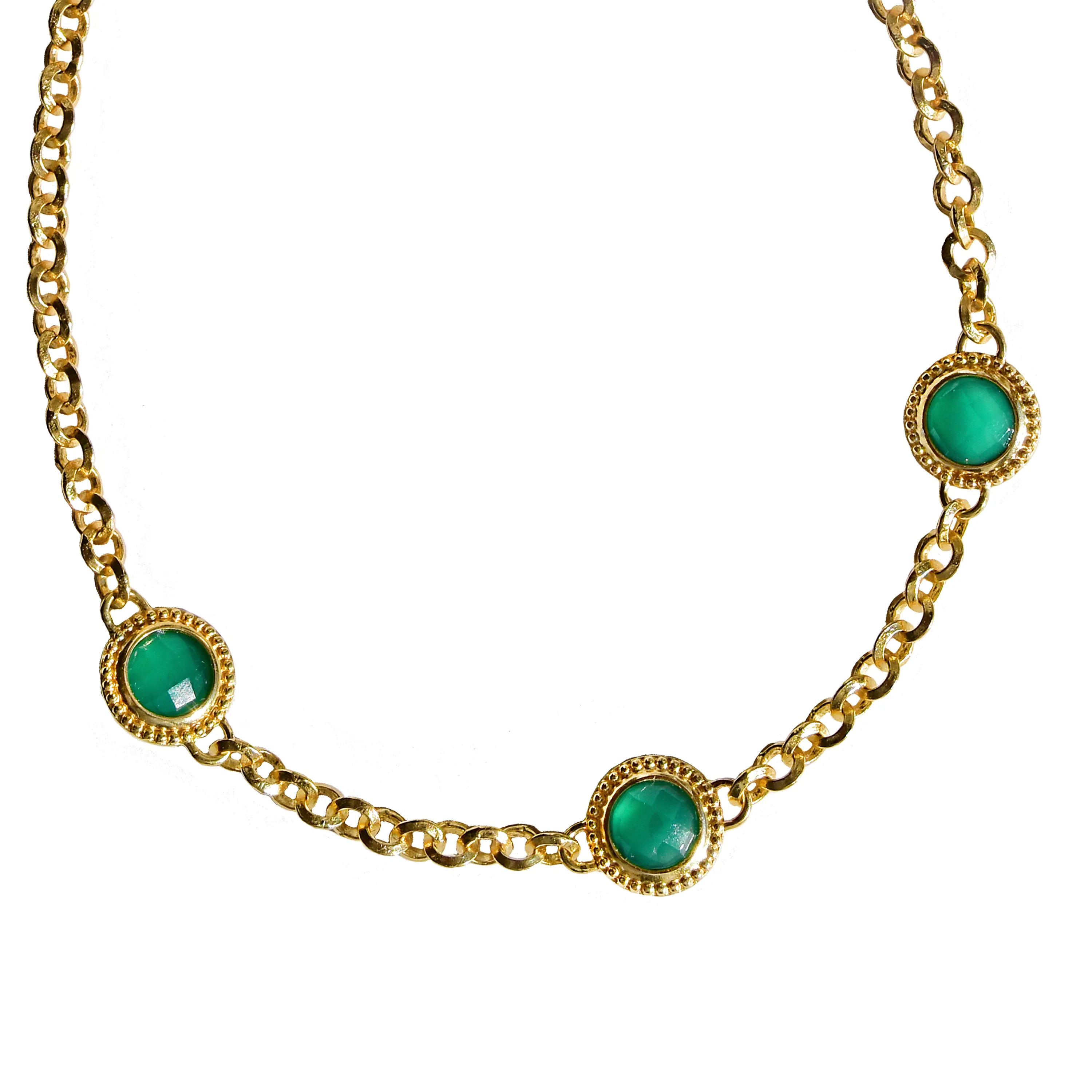 TIJANA Necklace | Green Onyx