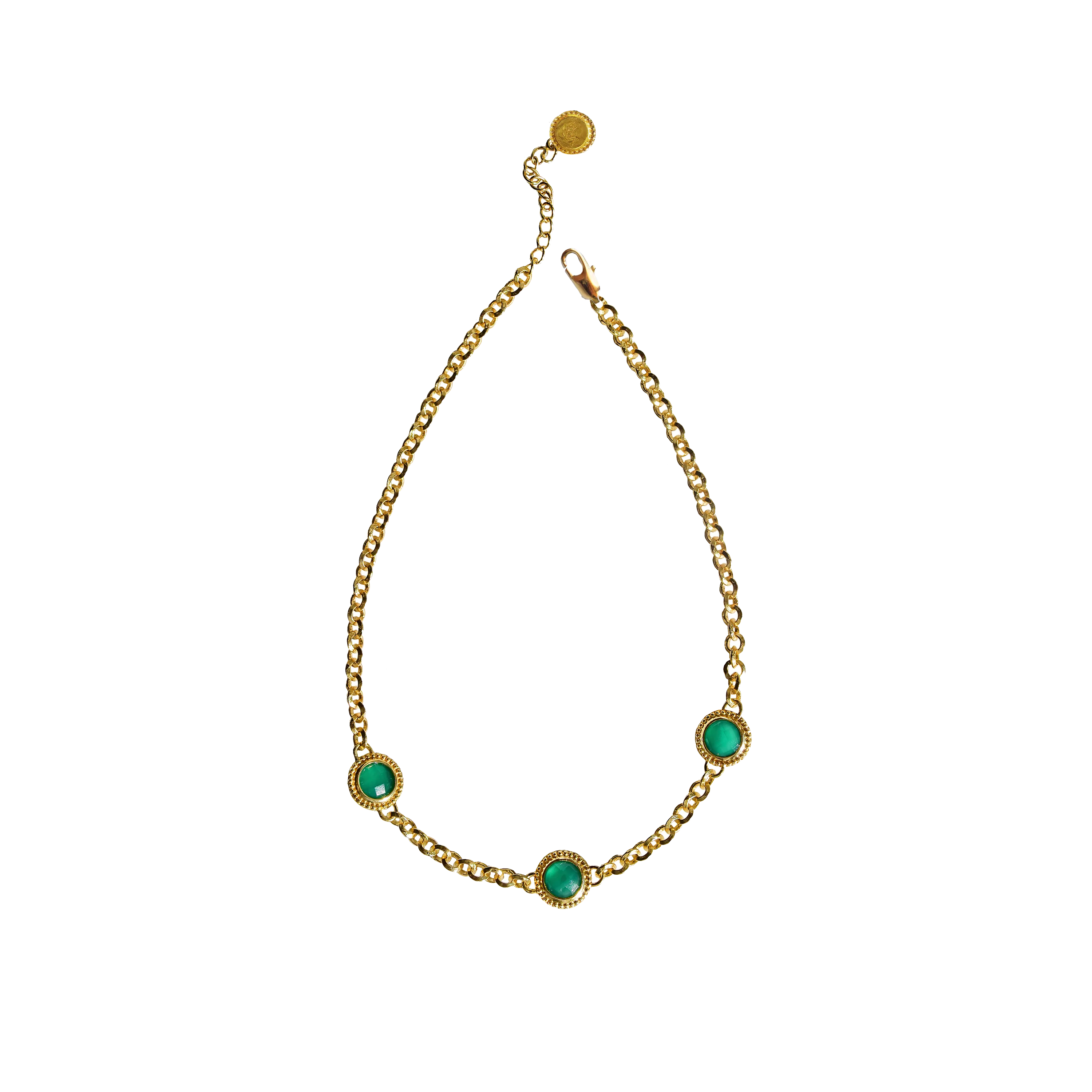 TIJANA Necklace | Green Onyx