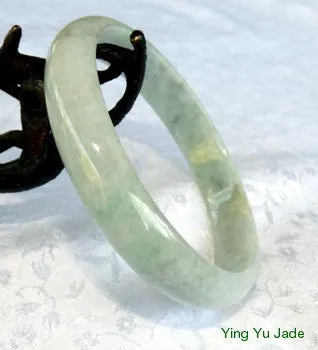 Tiny Imperial Green Veins Burmese Jadeite Jade Bangle Bracelet 60mm (BB2720)