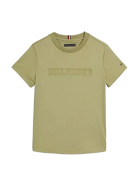 Tommy Hilfiger Debossed Monotype T-Shirt Junior