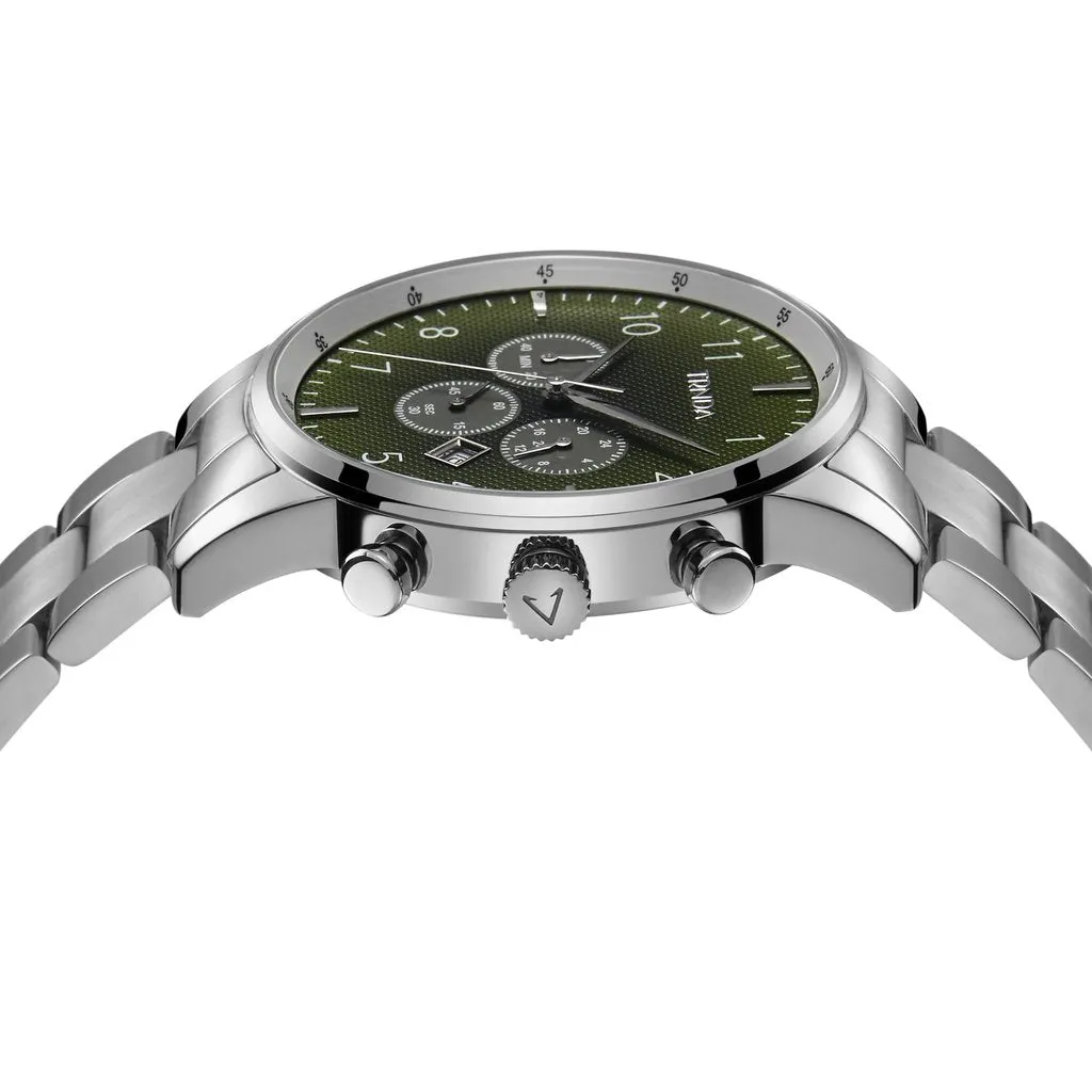 Trnda Stainless Steel Chronograph Men's Watch TR001G2S1-A8S