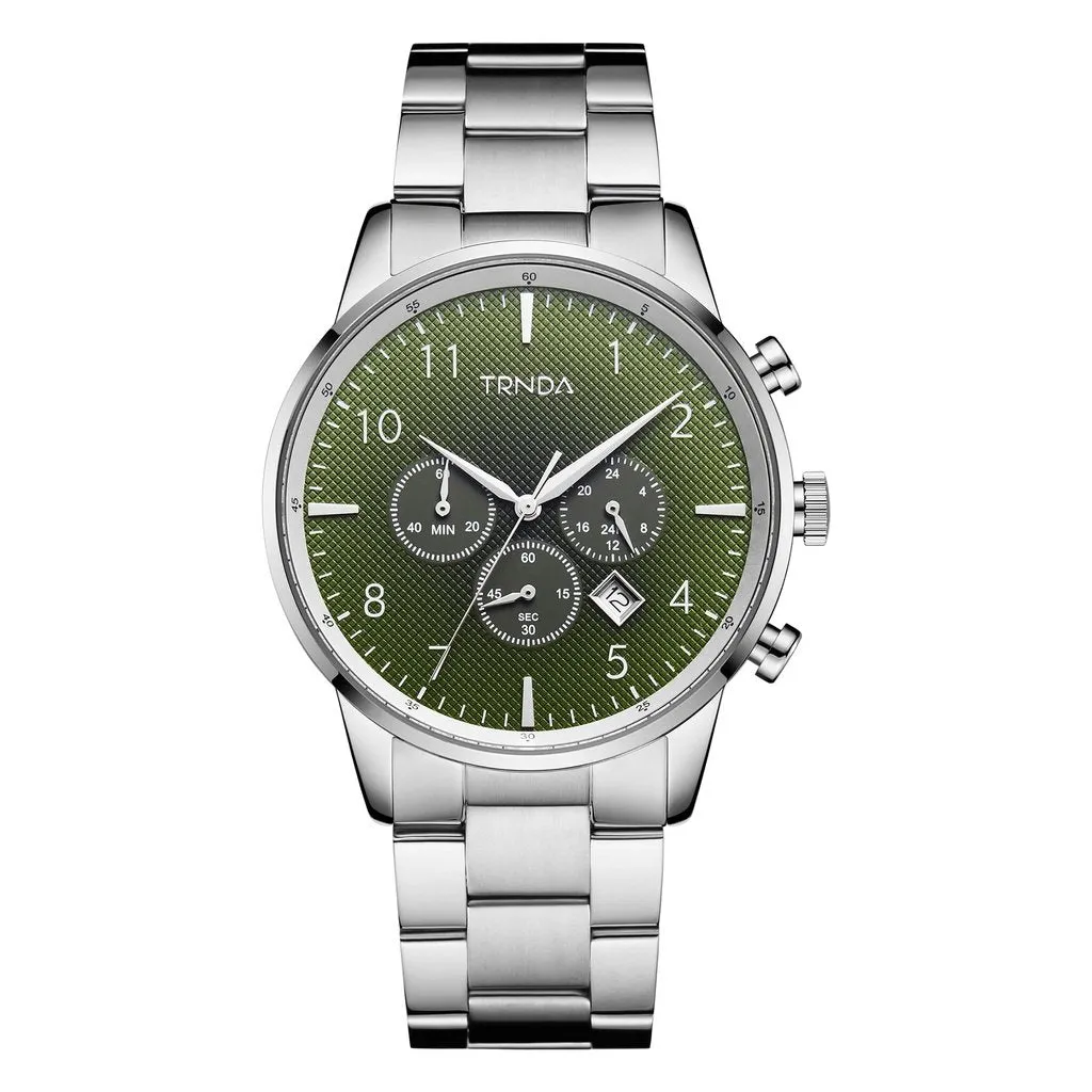 Trnda Stainless Steel Chronograph Men's Watch TR001G2S1-A8S