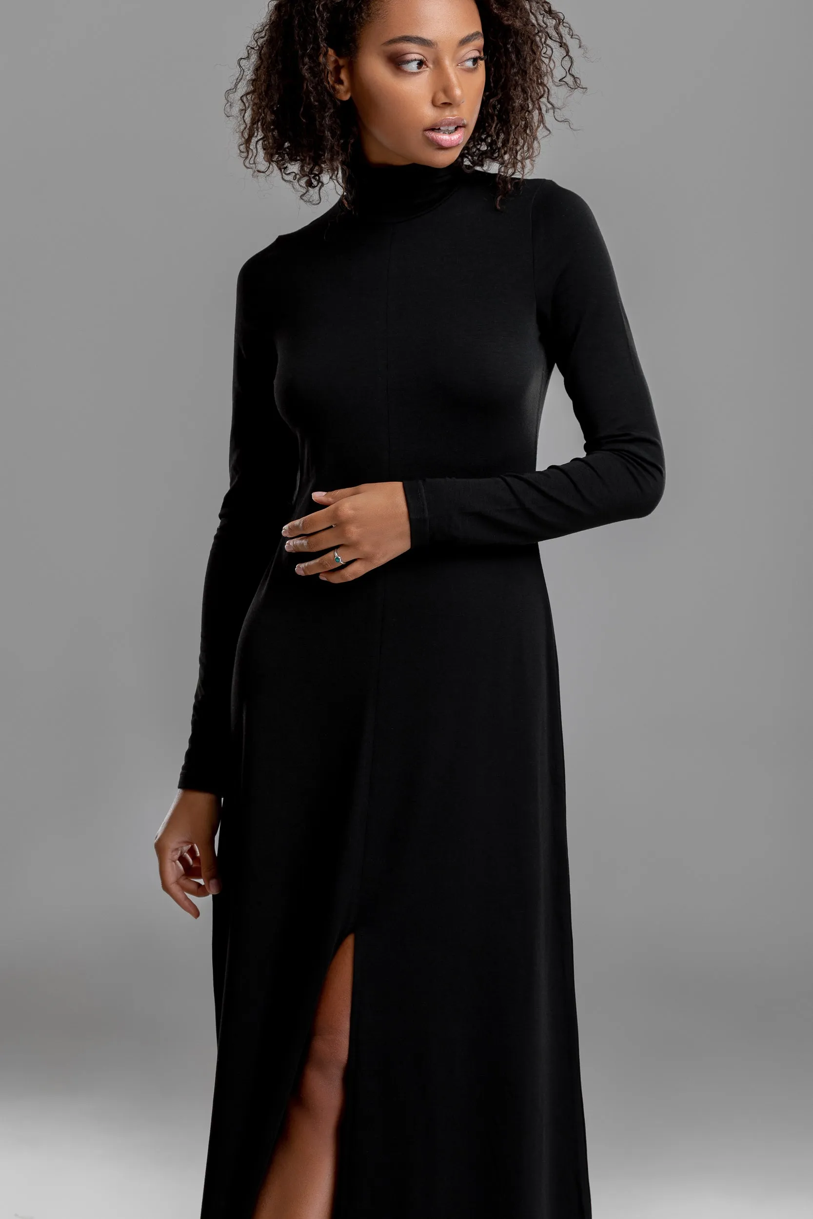 Turtleneck Maxi Dress