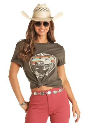 Unisex Rock & Roll Denim Pickup Truck T Shirt