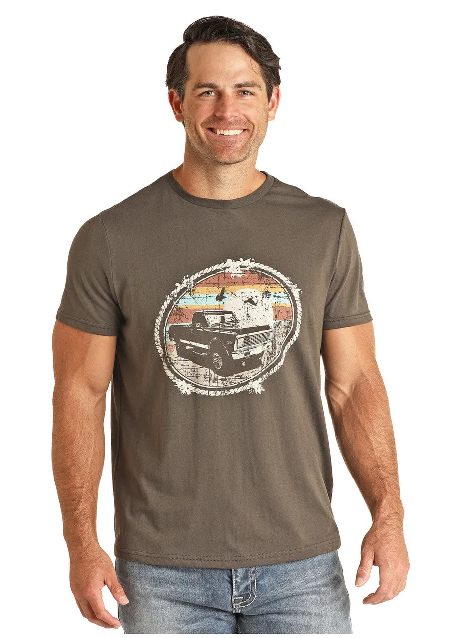 Unisex Rock & Roll Denim Pickup Truck T Shirt