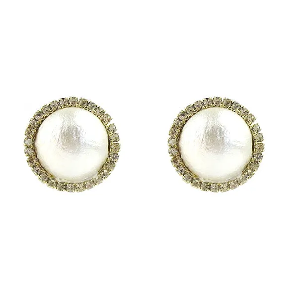 Vannes Cotton Pearl Earrings (WS)