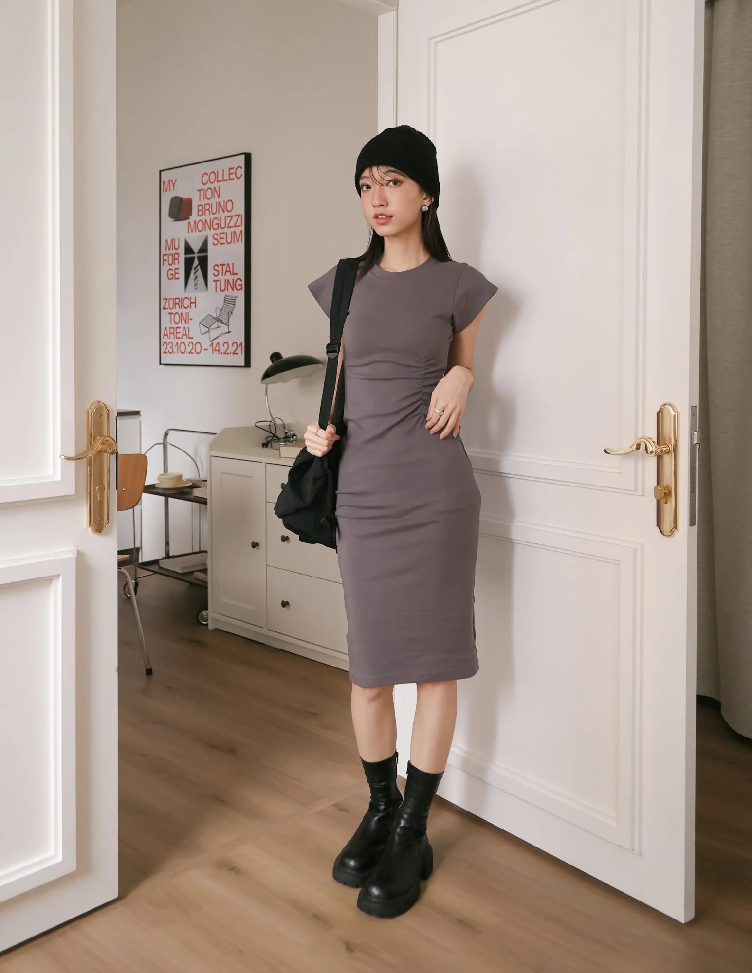 Veronica Dress in Grey