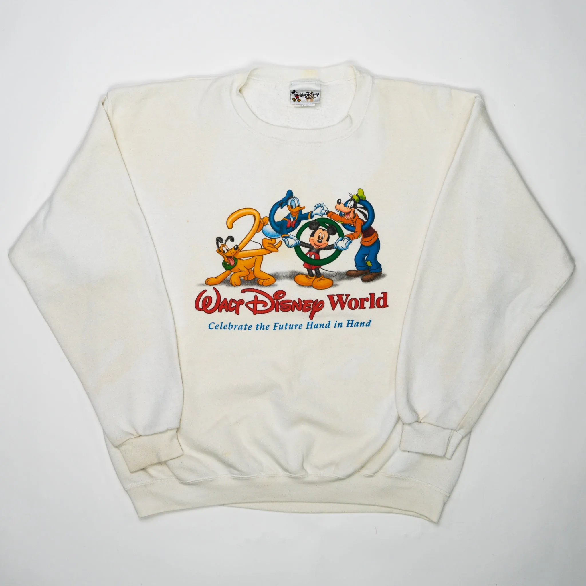 Vintage '00 White Walt Disney World Crewneck (M/L)