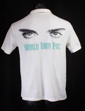 Vintage Madonna Who's That Girl World Tour Crew Concert T Shirt 1987 White Medium