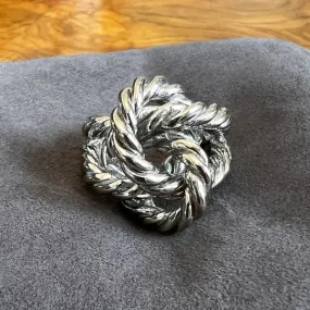 Vintage Rope Twist Knot Ring