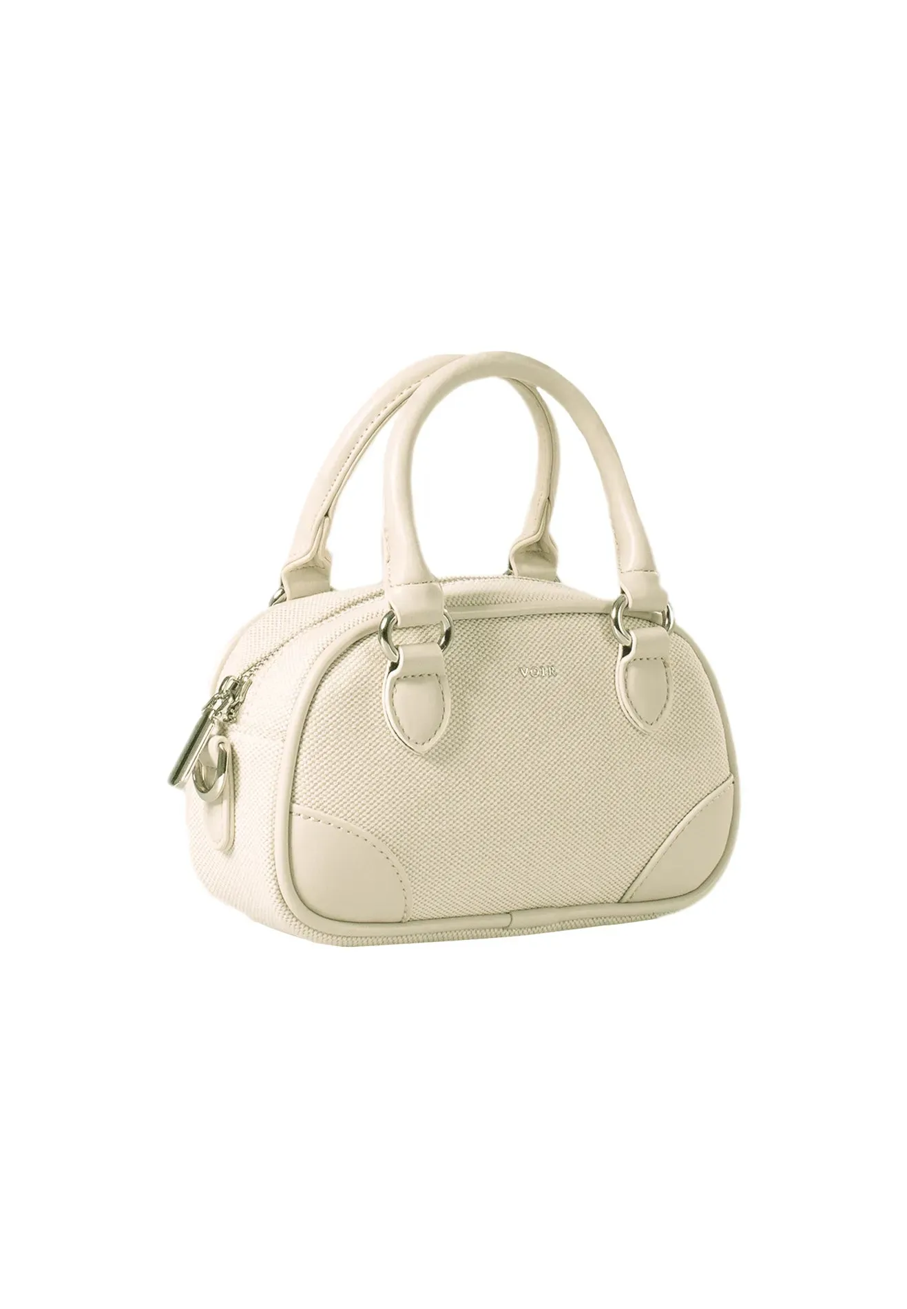 VOIR CLEO Mini Top Handle Satchel Canvas Bag