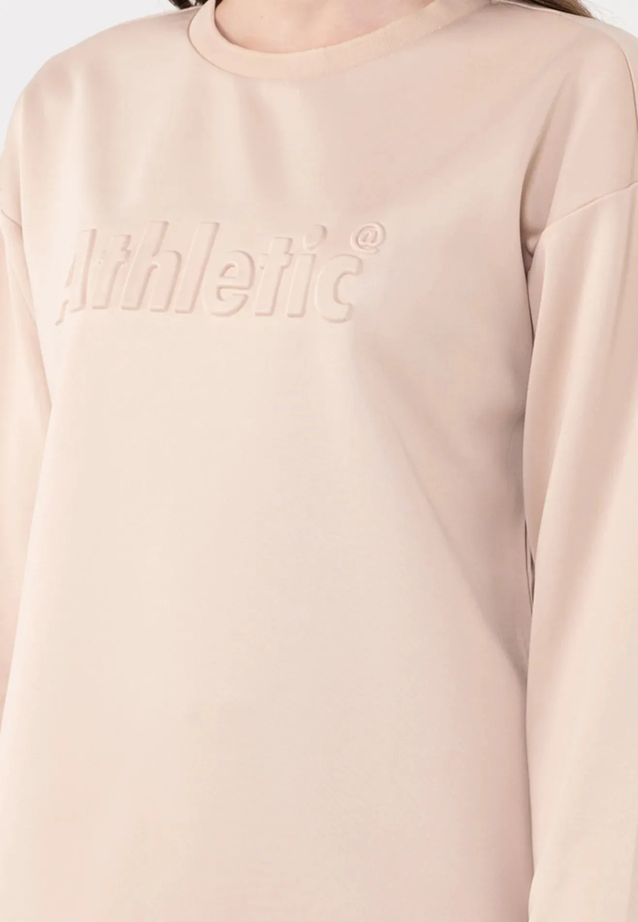 VOIR JEANS Athletic' Embossed Print Sweater