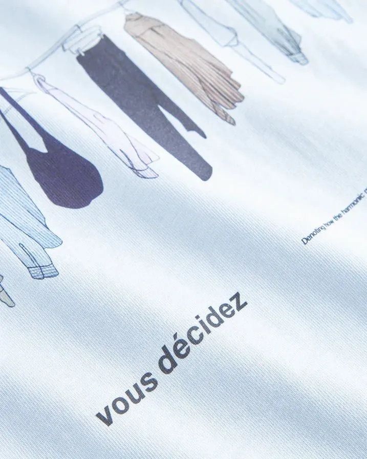 vous décidez PASS T-SHIRT Concept print Blue