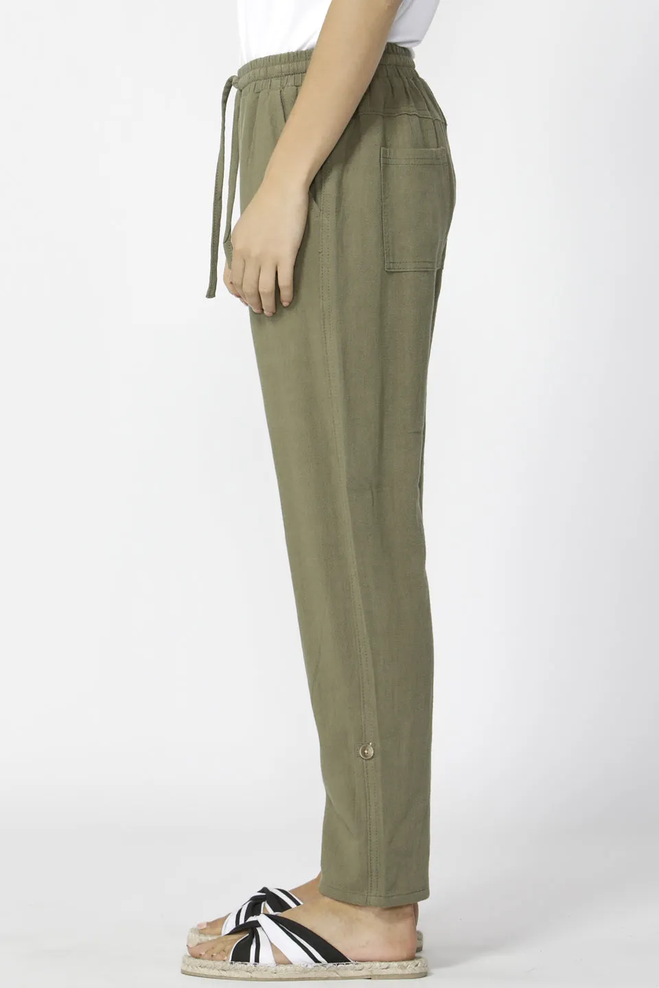 Watson Relaxed Khaki Roll Pant