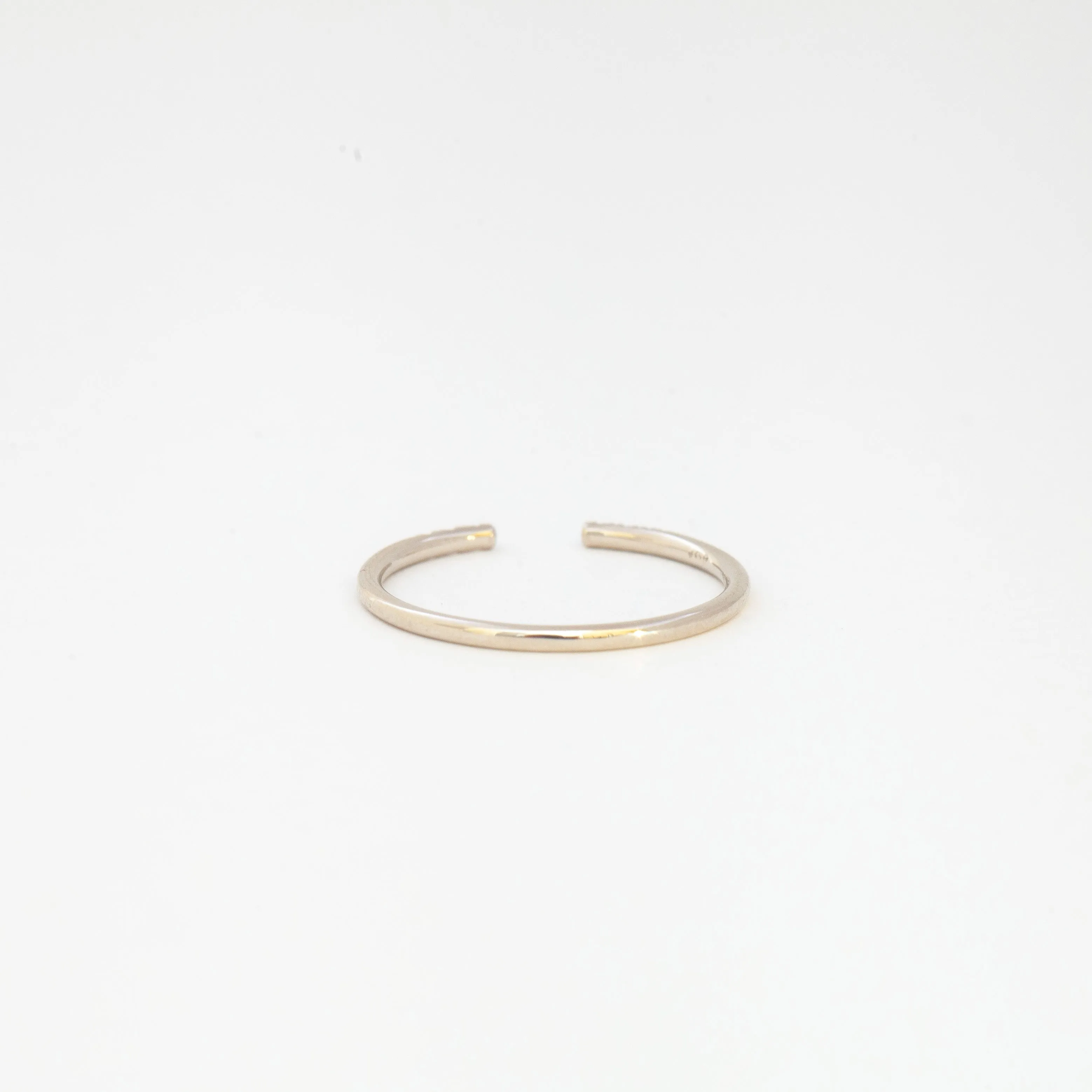 White Diamond Equilibrium Cuff Ring