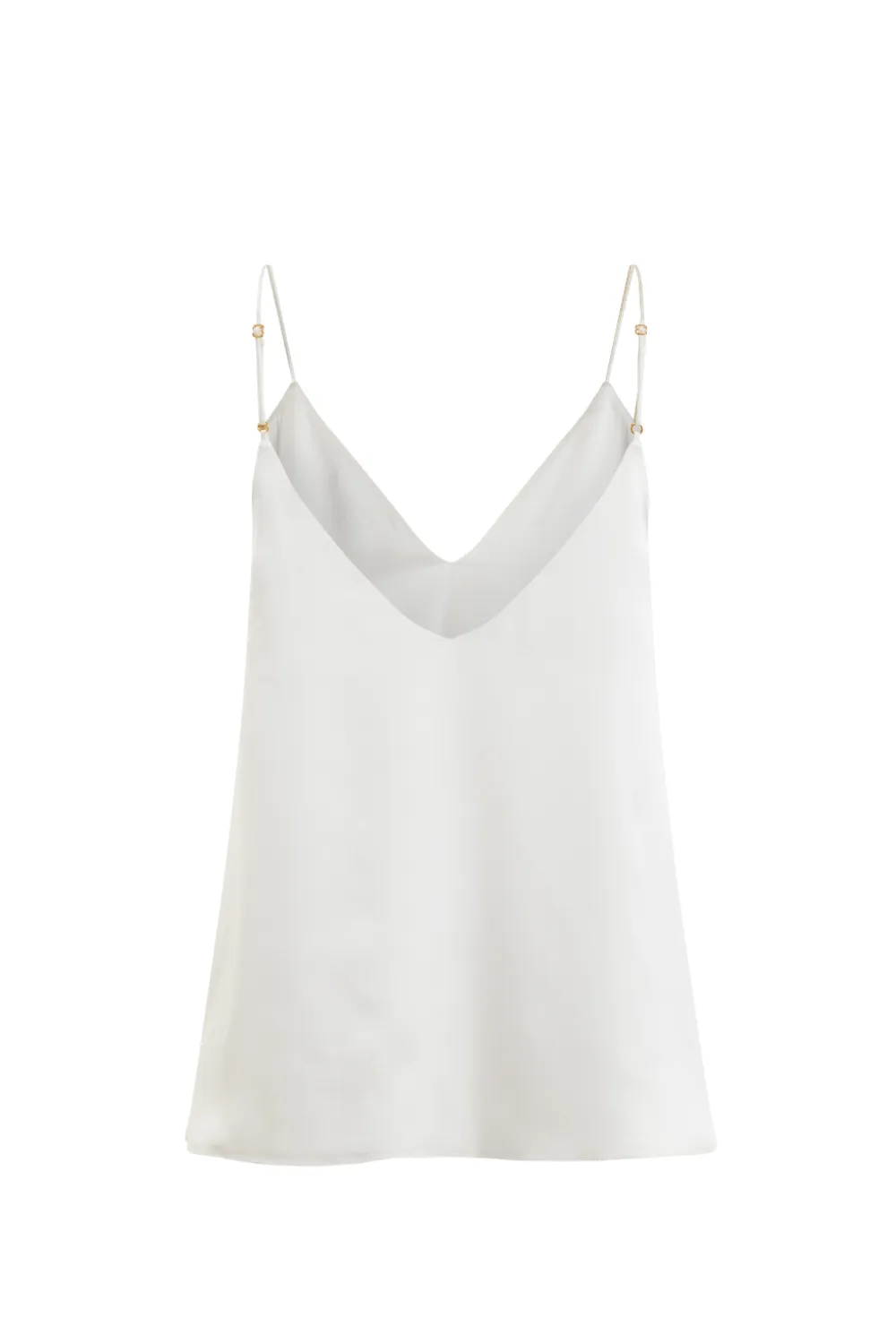 White Lotu double faced organic peace silk camisole Ivory