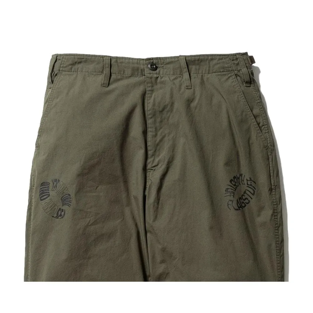 WIND AND SEA DAMAGE MIL PANTS-OLIVE