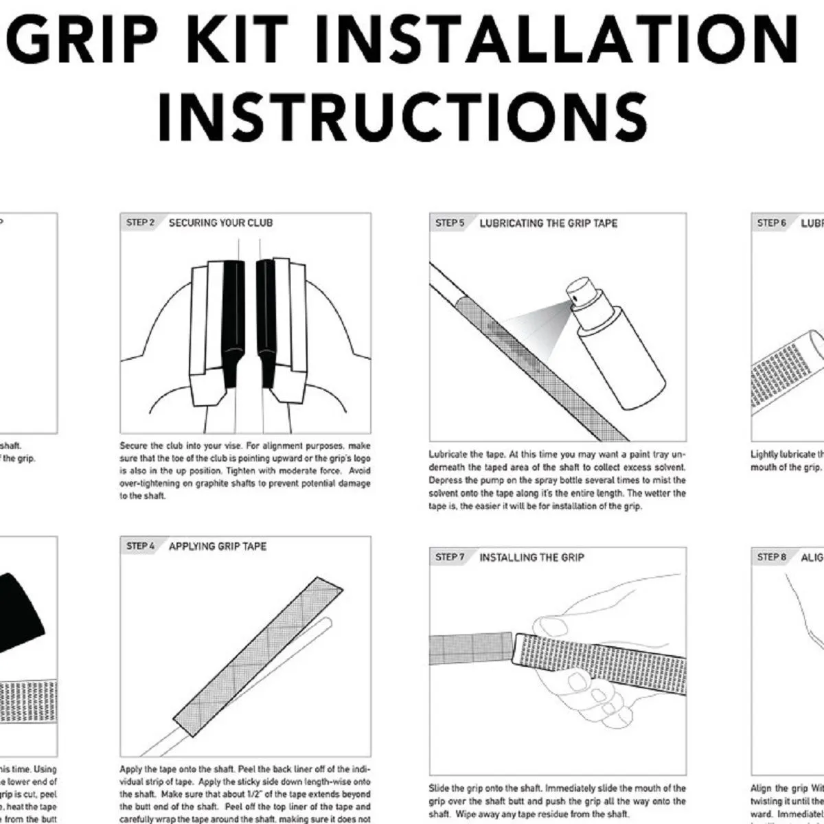 Winn Dri-Tac Wrap - 13 piece Golf Grip Kit (with tape, solvent, vise clamp) - COPPER WRAP