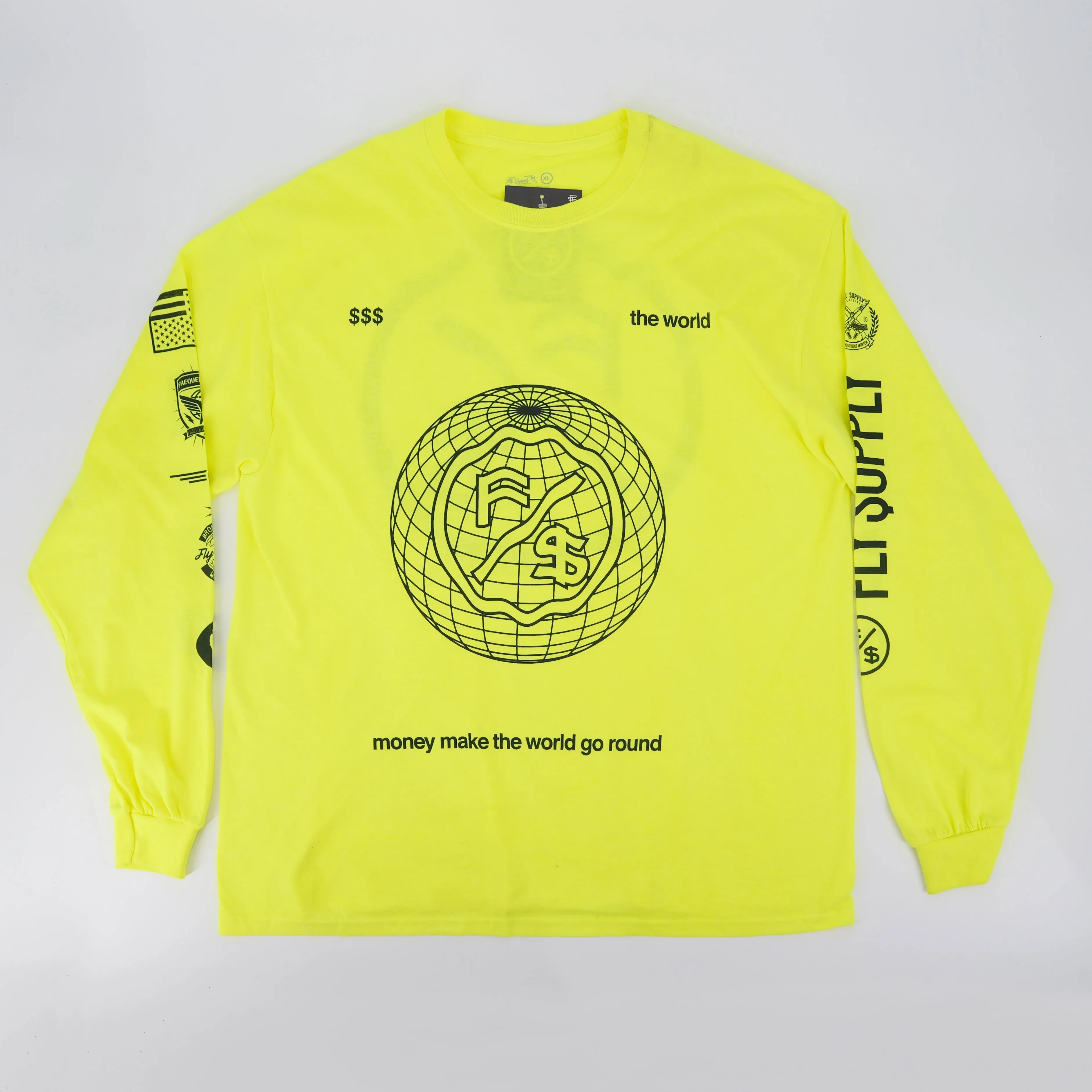 WORLDWIDE L/S TEE NEON