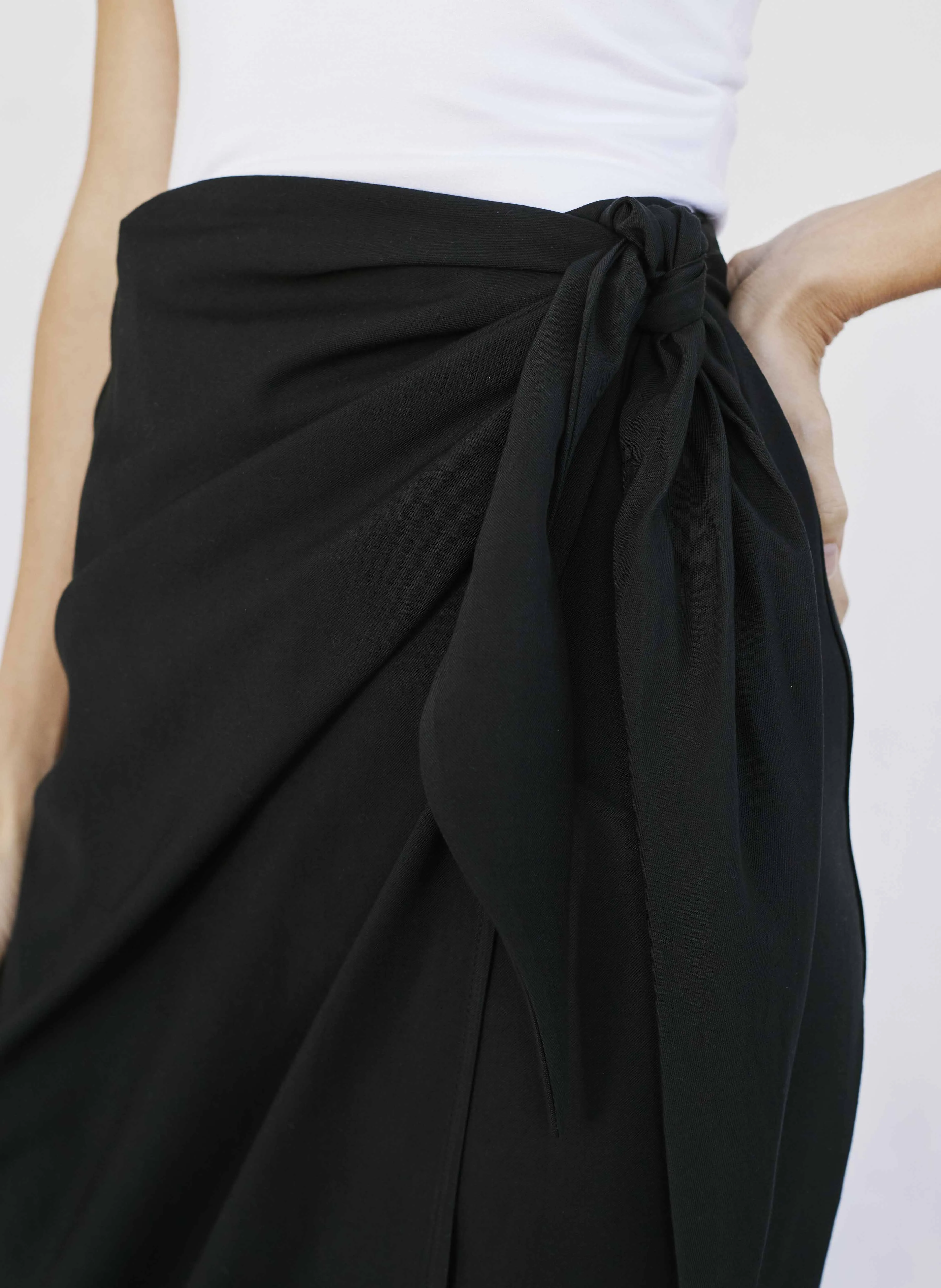 Wrap Skirt in Black