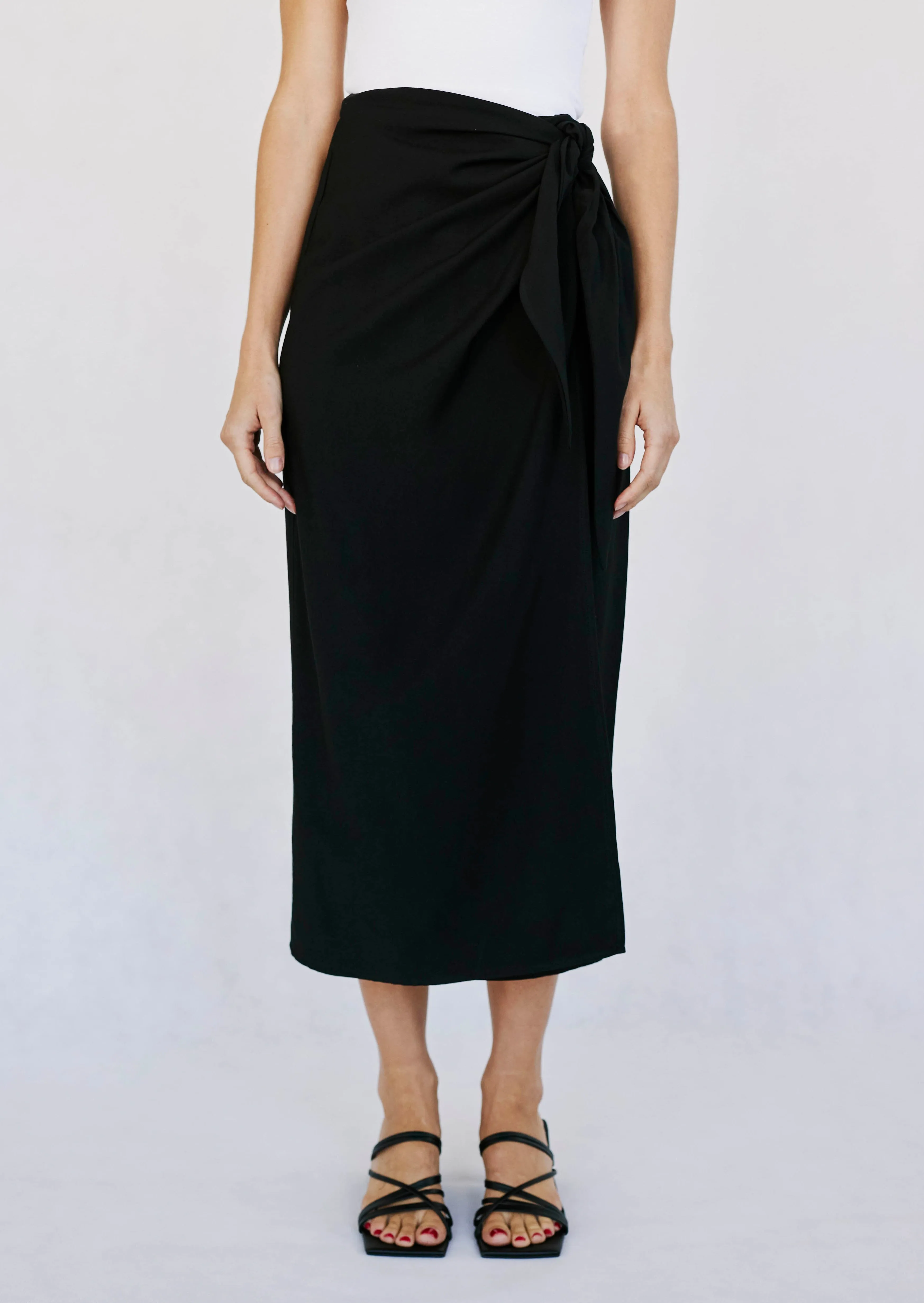 Wrap Skirt in Black