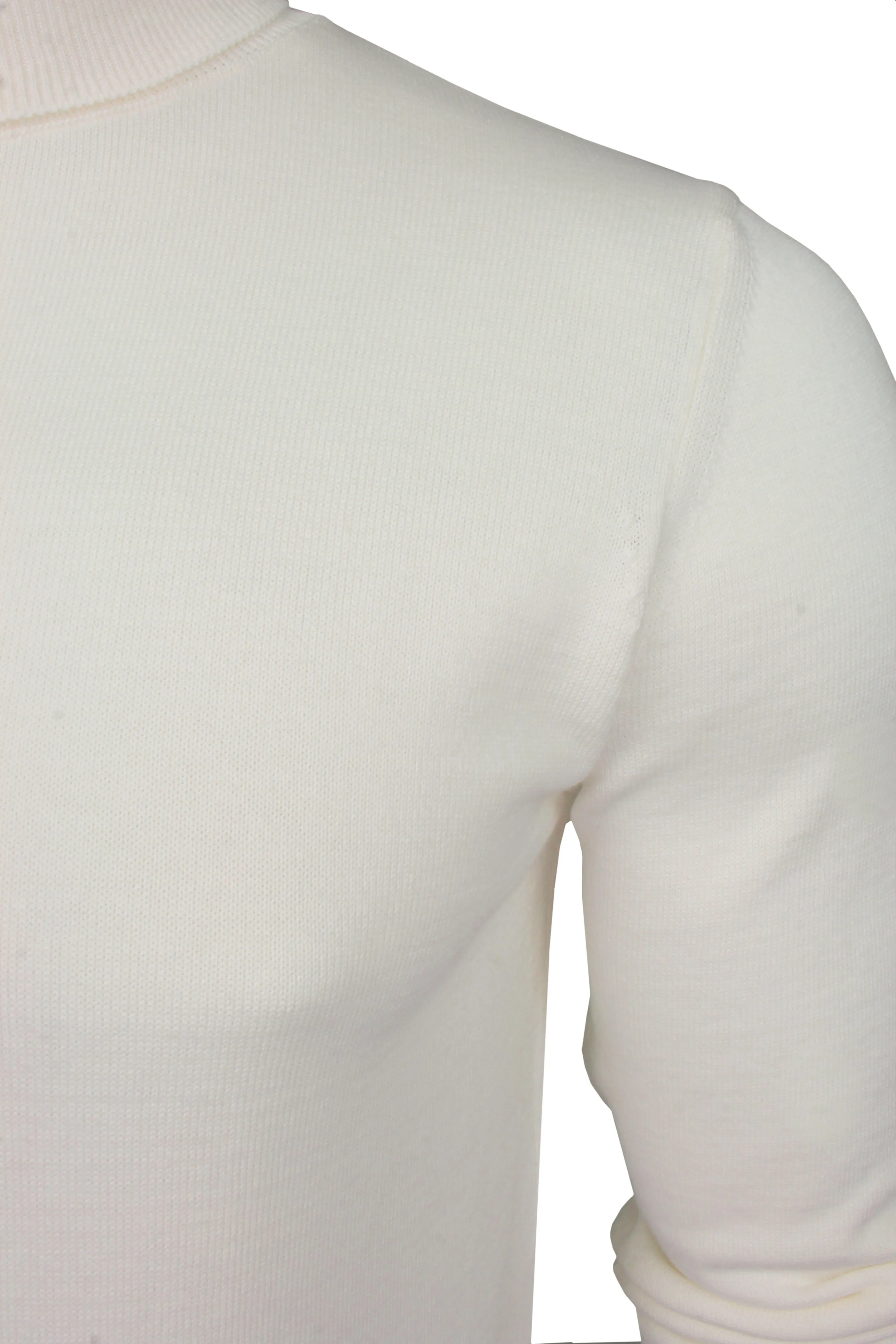 Xact Mens Roll Neck Jumper - 100% Cotton - Long Sleeved