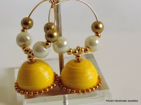 Yellow Jhumkas!