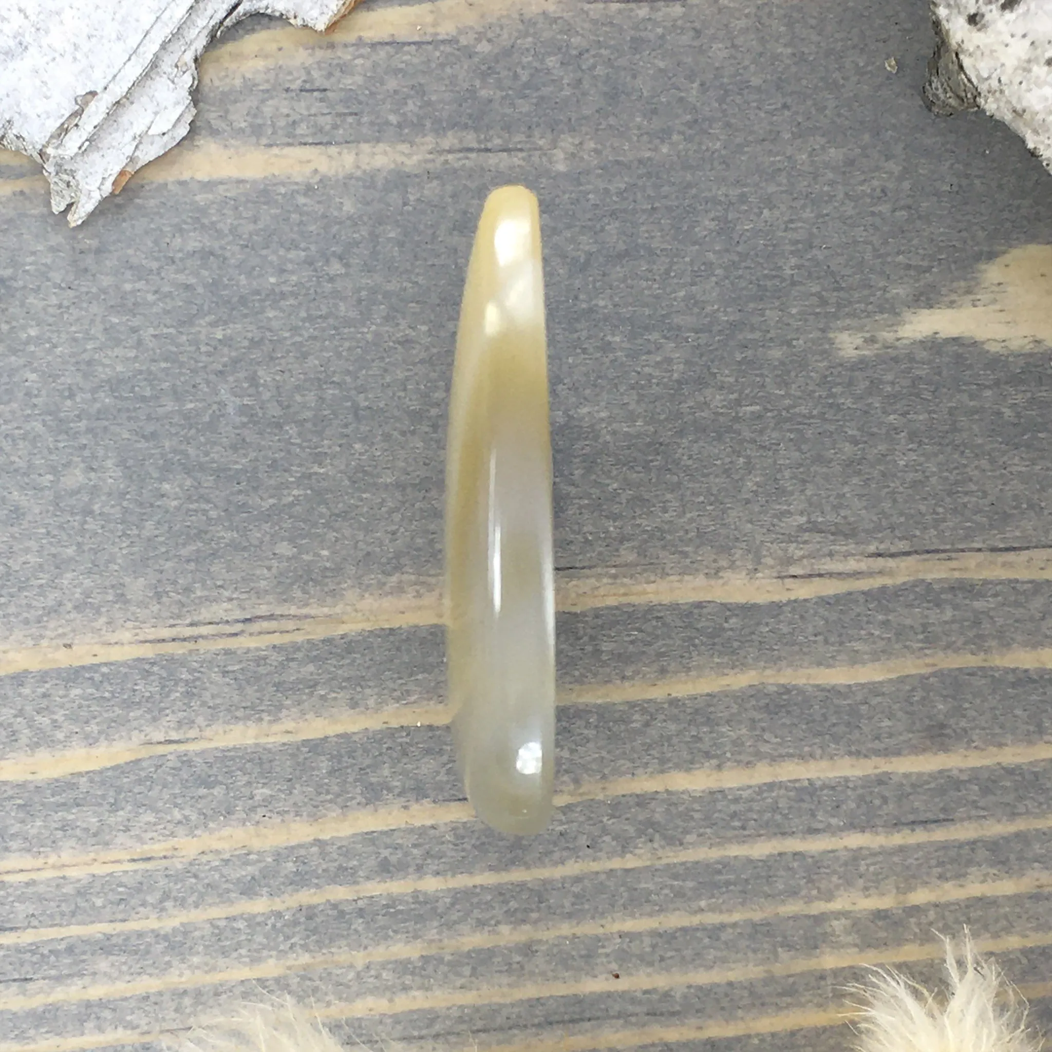 Yellow Skin Agate Cabochon