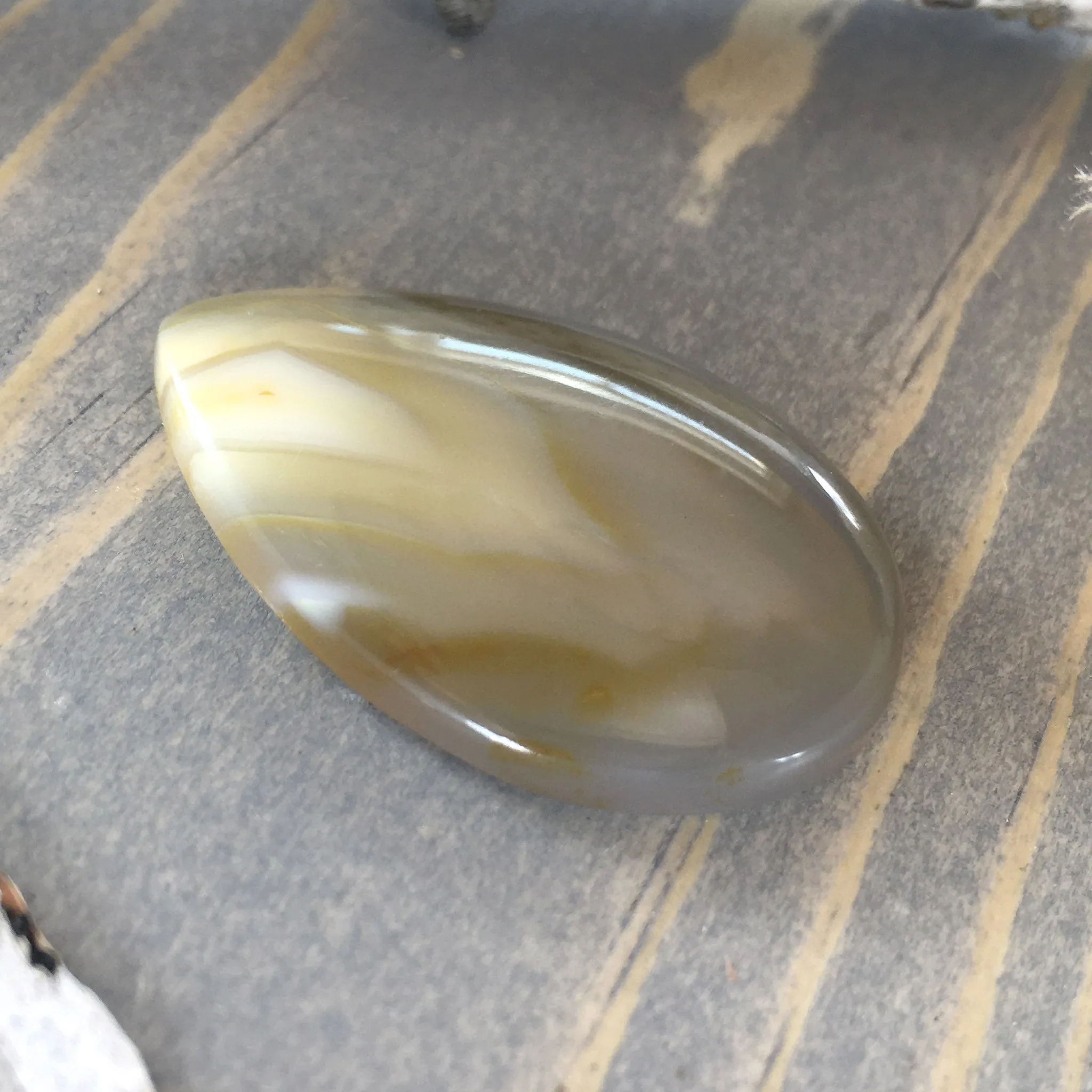 Yellow Skin Agate Cabochon