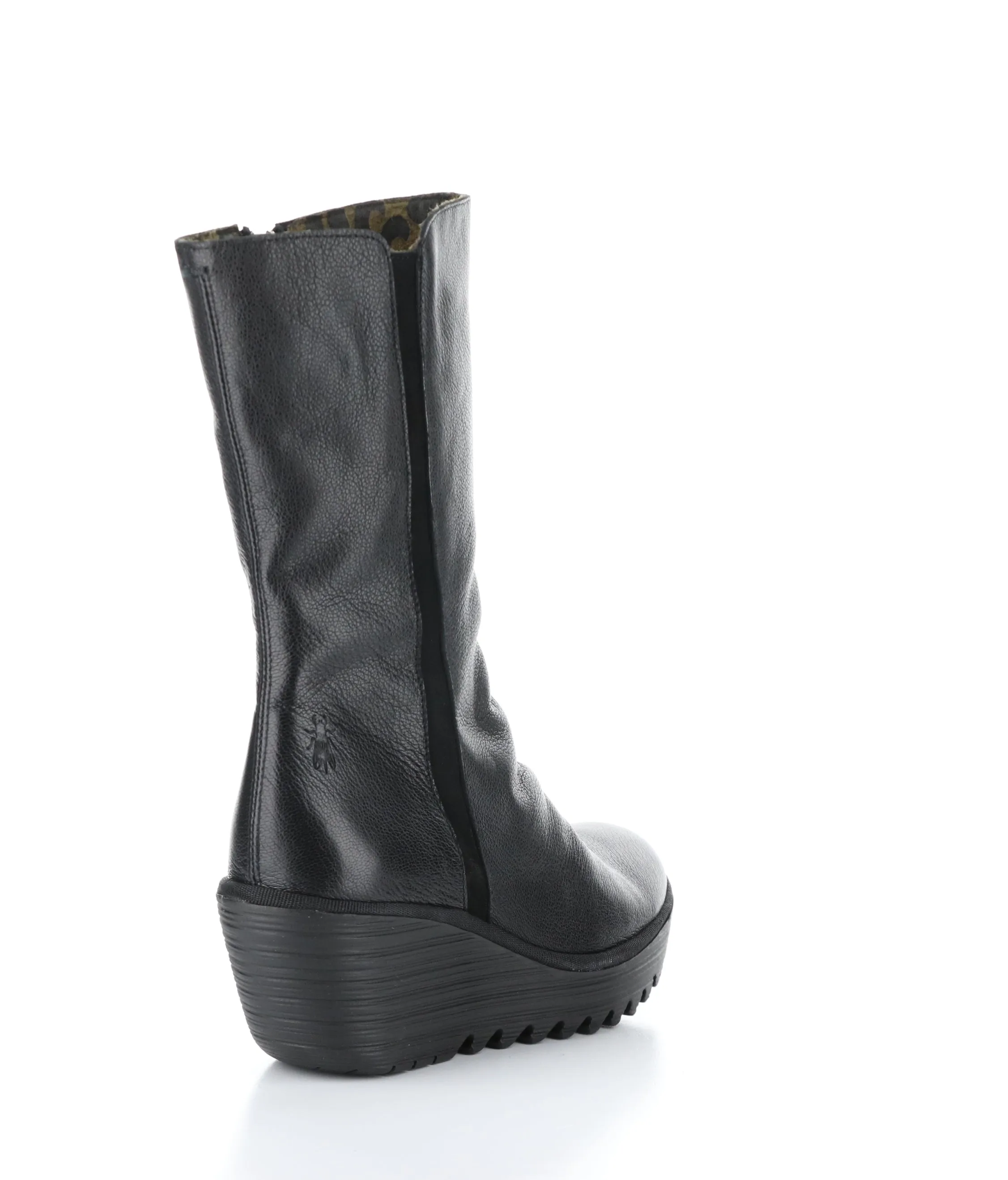 YEMY408FLY 000 BLACK Round Toe Boots