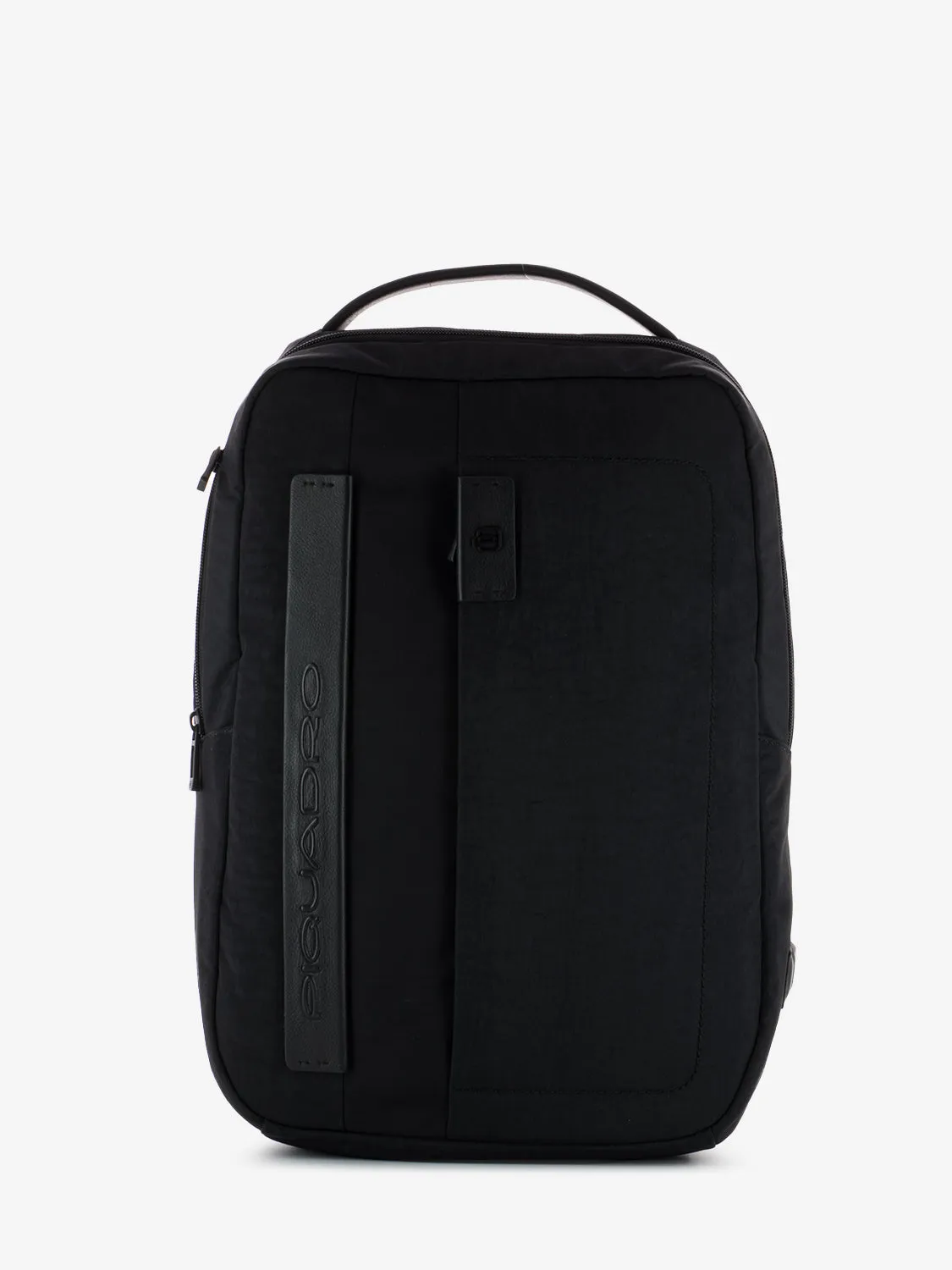 Zaino tessuto e pelle porta pc 15.6'' e ipad 12.9'' nero